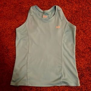 Wms under Armour aqua running tank top. Size lg.